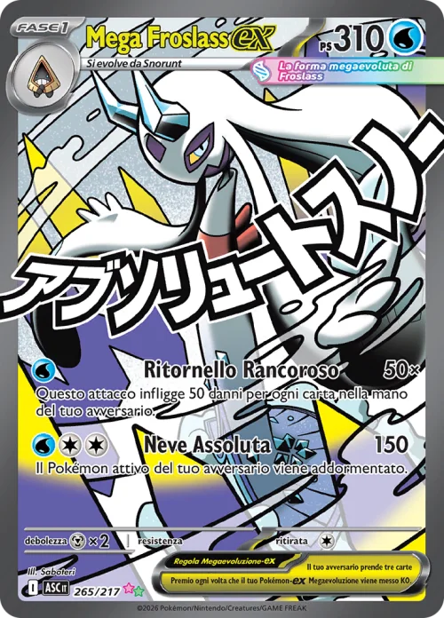 Mega Froslass EX 265/217 Ascesa Eroica