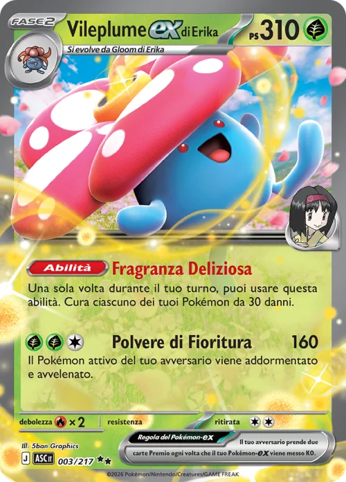 Vileplume EX di Erika
