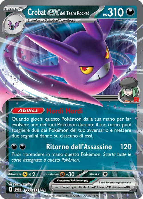 Crobat EX del Team Rocket