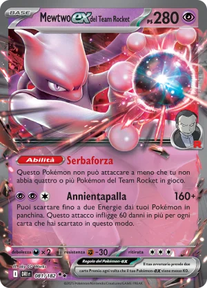 Mewtwo EX del Team Rocket