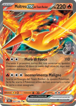 Moltres EX del Team Rocket