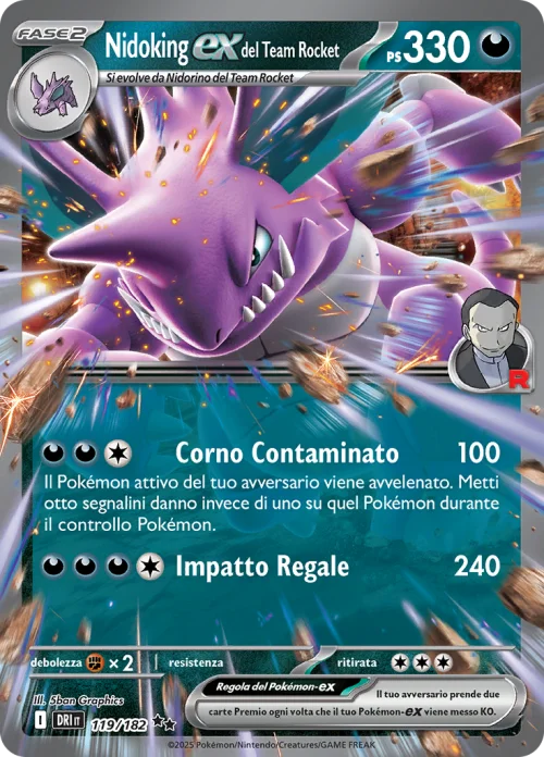 Nidoking EX del Team Rocket