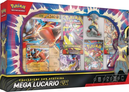 Collezione con statuina Mega Lucario EX