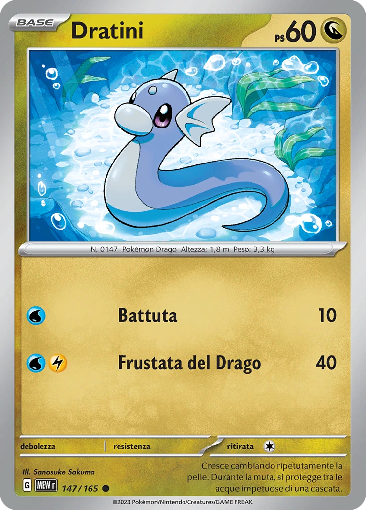 Dratini - MEW 147/165 IT - Comune standard e Reverse - 151