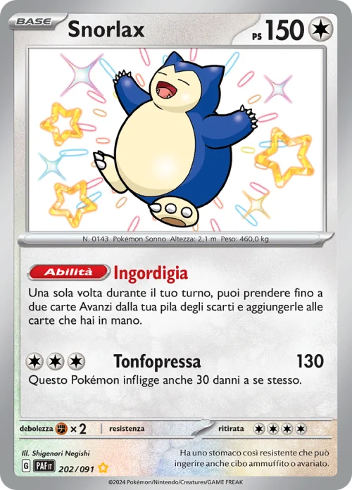 Snorlax 202/091 Destino di Paldea