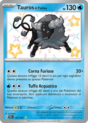 Tauros di Paldea 120/091 Destino di Paldea