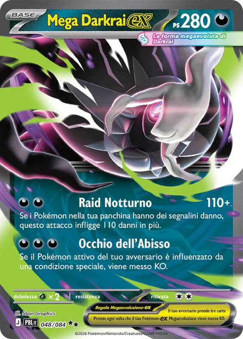 Mega Darkrai EX 048/084 Buio Pesto